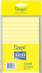 Next Sticky Notes Yellow 15x10cm