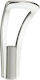 Viobrass Metal Wall Hanger Chrome 4x10.6cm 1pc