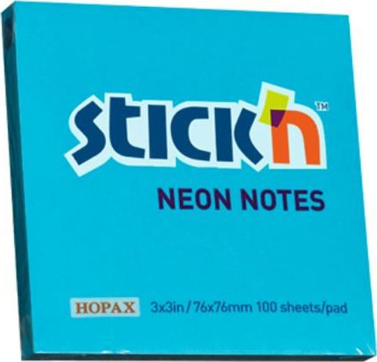 Stick'N Haftnotizen im Würfel 100 Blätter Blau 7.6x7.6Stück