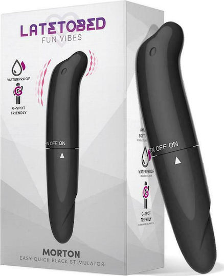 LateToBed Morton Clitoral Vibrator 8.8cm Black