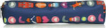 Must Hearts Pencil Case Barrel with 1 Compartment Blue Hearts