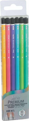 Premium Pastel Pencil HB 6pcs