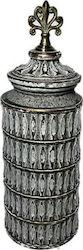 Espiel Decorative Vase Gray 15.6x15.6x44cm