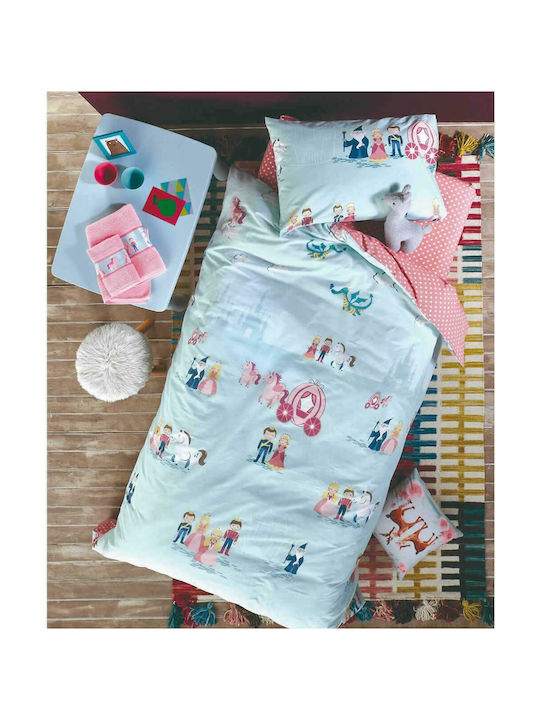 Kentia Labonita Set Kids Duvet Cover Single with Pillowcase Cotton Veraman - Dusty Pink 160x240cm