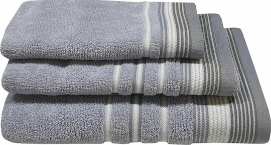 Le Blanc Badehandtuch Satin Stripe 70x140εκ. Levanda Gewicht 500gr/m²