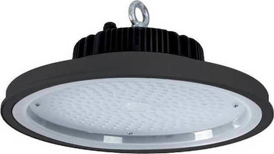 Elmark Φωτιστικό Καμπάνα 120W Ψυχρό Λευκό 13200lm με Ενσωματωμένο LED Μαύρο