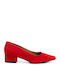 Ragazza Pumps mit Chunky flachem Absatz Rot