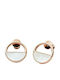 Skagen Agnethe Earrings made of Steel Gold Plated with Pearls