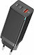 Baseus Wireless GaN Charger with USB-A and 2 USB-C Output Ports 65W Quick Charge 3.0 / Power Delivery Black