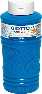 Giotto Colori a Dita Finger Paint Μπλε 750ml