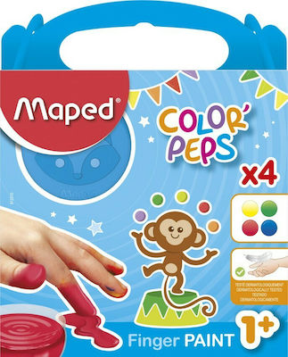 Maped Color'Peps Finger Paints Set 1+ 80ml 4pcs