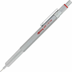 Rotring 600 Creion mecanic de desen Metalic 0.7mm Argint