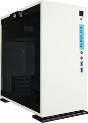 In Win 301 Mini Tower Computer Case with Window Panel White