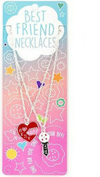 Gama Brands Best Friends Necklaces Key-Heart Je...