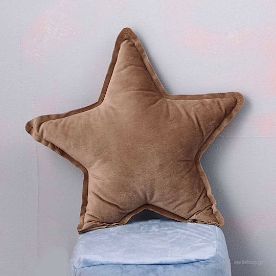 Palamaiki Crib Decorative Pillow Star Brown 43x43cm