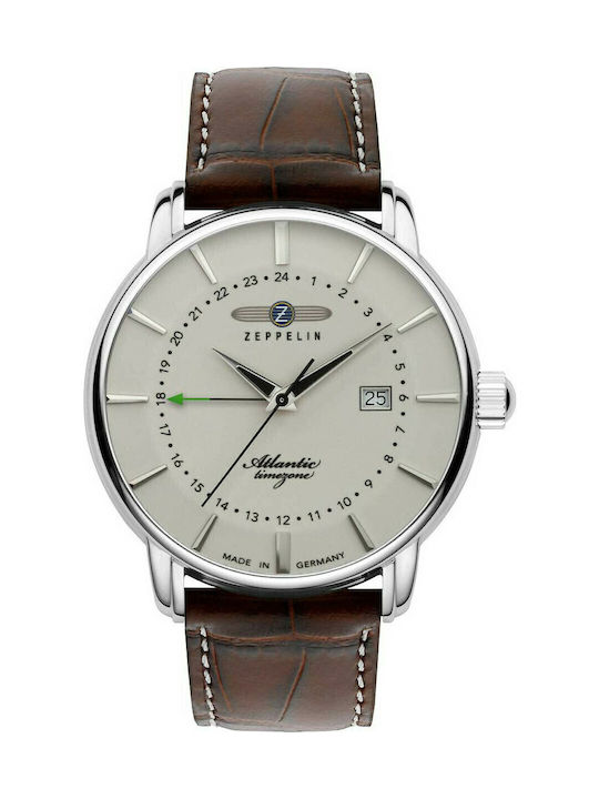 Zeppelin Atlantic Ανδρικό Ρολόι 41mm Μπαταρίας ...