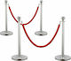 Next Systems Safety Barrier Post Silver Set of ...