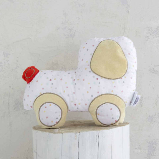 Nima Διακοσμητικό Μαξιλάρι Κούνιας Vroom Vroom Εκρού 40x40cm Nima Διακοσμητικό Μαξιλάρι Κούνιας Vroom Vroom Εκρού 40x40cm
