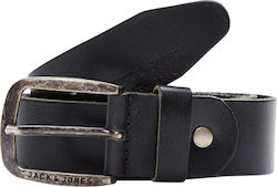 Jack & Jones Ανδρική Ζώνη Δερμάτινη Μαύρη Jack & Jones Ανδρική Ζώνη Δερμάτινη Μαύρη
