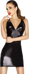 Passion Hellen Dress And Thong - Black