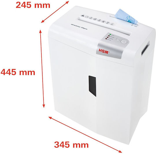 HSM Aktevernichter Shredstar X6PRO Querschnitt 6 Blätter mit Behälter 20Es