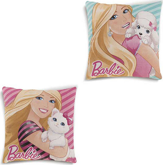 Dimcol Kinder Wurfkissen Barbie 08 Beidseitiges 40x40cm