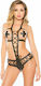 Allure Lingerie Rachel Bodys Risque Playsuit Schwarz