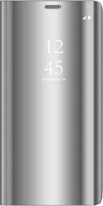 Clear View Book Πλαστικό Ασημί (Xiaomi Mi 10 Lite)