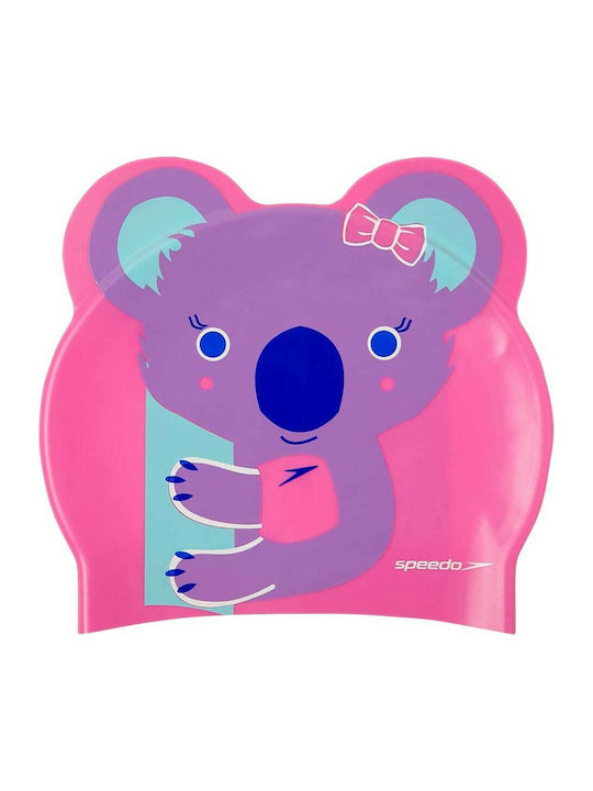 Speedo Printed Character Koala Σκουφάκι Κολύμβησης Παιδικό από Σιλικόνη Ροζ