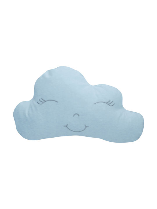Baby Oliver Διακοσμητικό Μαξιλάρι Κούνιας "Σύννεφο" Γαλάζιο 21x38cm