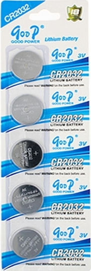 Goop Batterien Lithium für Uhren CR2032 3V 5Stück