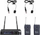 Prodipe UHF B210 DSP Lavalier Duo Wireless Microfon Condensator Πέτου, Clip On pentru Vocale
