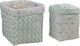 Bebe Stars Nursery Storage Basket Elephant Light Blue 2pcs