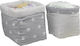 Bebe Stars Nursery Storage Basket Stars Gray 2pcs