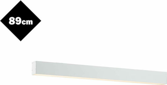 Viokef Station Commercial Linear Recessed LED Wall Light 30W Natural White IP20 L89xD5.5xH7.5cm