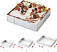 Ghidini Adjustable Inox Rectangular-Shaped Cake Ring