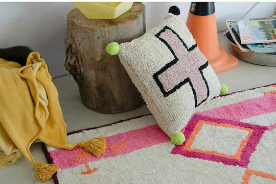 Lorena Canals Kinder Wurfkissen Cross Beige 37x50cm