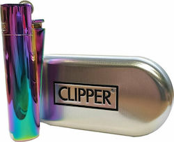 Clipper Αναπτήρας Φλόγας Πολύχρωμος Metal