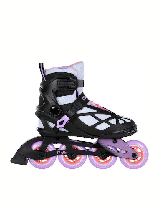 Powerslide Lancer White 84 Inline Rollers Schwarz Erwachsene/Kinder