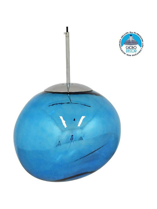 GloboStar Dixxon Pendant Light Suspension for Socket E27 Blue