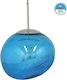 GloboStar Dixxon Μοντέρνο Κρεμαστό Φωτιστικό Μονόφωτο με Ντουί E27 Blue σε Μπλε Χρώμα