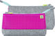 Pixie Crew Pencil Case with 1 Compartment Gray PXA-01-W15