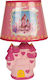 Keskor Kinder Nachttischlampe Burg Rosa 20x20x33εκ.