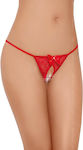 Softline 2427 G-string Femei Sexy Șir de caractere cu decupaje Red 559124273