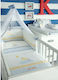 Baby Oliver Baby Crib Bedding Set Sail Away 3pcs White
