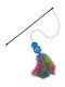 Kong Wubba Cat Toy Wand with Catnip Boa Teaser Blue