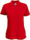 Fruit of the Loom 65/35 Women's Short Sleeve Promotional Blouse Red