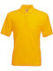 Fruit of the Loom 65/35 Ανδρικό Διαφημιστικό T-shirt Κοντομάνικο Sunflower Yellow