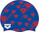 Arena Super Hero Silicone Kids Swimming Cap Blue