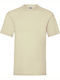 Fruit of the Loom Valueweight Τ Men's Short Sleeve Promotional T-Shirt Natural